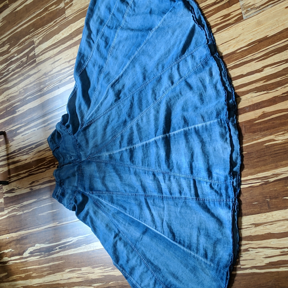 Juliette denim flare skirt